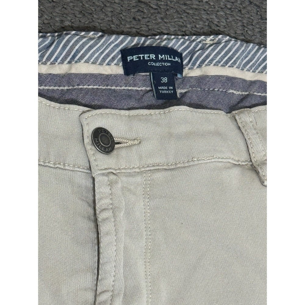 PETER MILLAR Sand 38x30 Crown Crafted 5 Pocket Luxury Stretch Denim Jeans Men's - Picture 2 of 7
